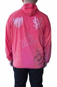 Image 2 of Stay Winning Red 3M Windbreaker Zip-Up Jacket