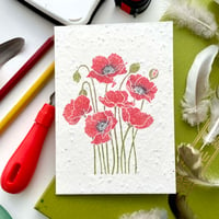 Image 2 of Plantable Seed Card - Black Poppy