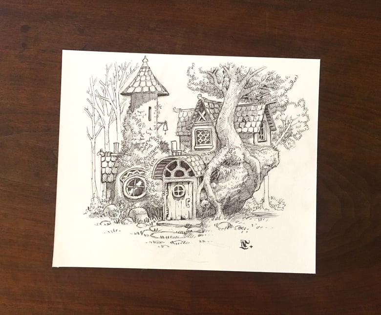 Image of Home in nature drawing