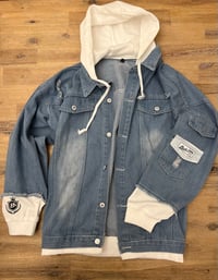 Image 1 of Blade Supply denim/twill hooded Jackets 