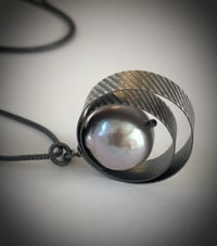 Image 2 of Large Striped Pearl Pendant