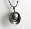 Large Striped Pearl Pendant