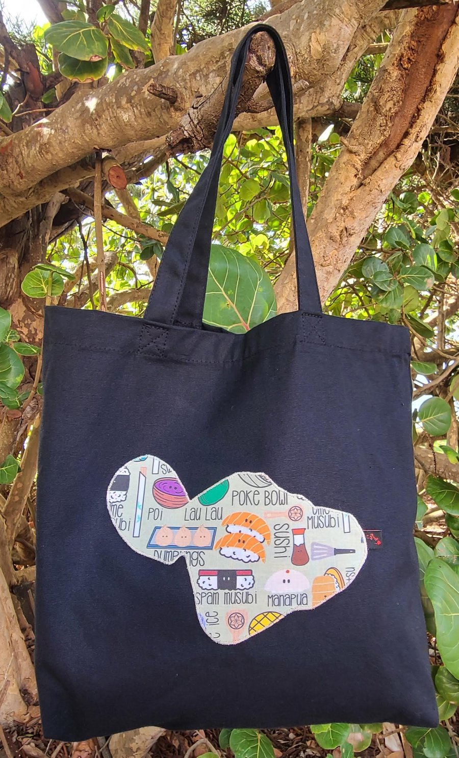 Image of Mixed Plate Maui Patch Canvas Tote Bag