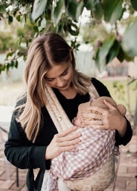 Image 3 of Swaddle Blanket - Gingham 