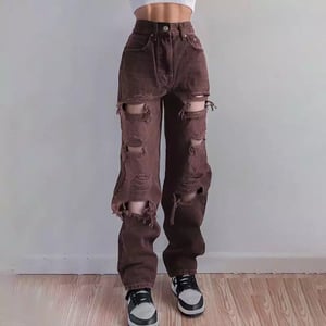 Image of Addison Distressed Jeans