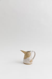 Image 1 of Matte White Baby Toucan Creamer with Handle