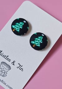 Image 2 of Christmas Tree Fabric Studs - SKU 256