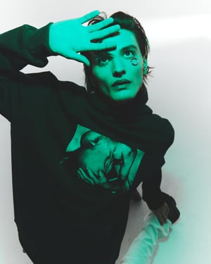 Image of NIGHT FLOW - I Will Still Your Son Hoodie (Green)