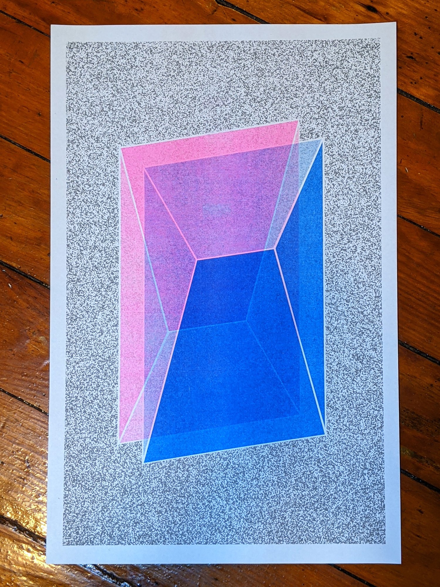 Image of Vis-a-Vis Risograph Print