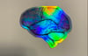 Holographic pink irid brained glass sticker