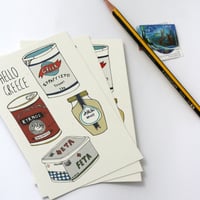Greek Staples Postcard