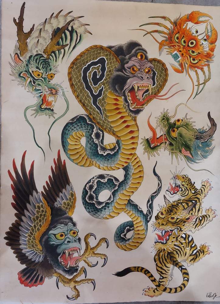 Image of FLASH SHEET N°2 - ORIGINAL PAINTING