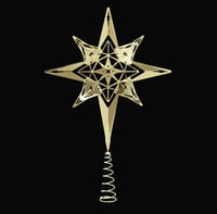 Image 3 of CHRISTMAS TOP STAR - Gold or Silver