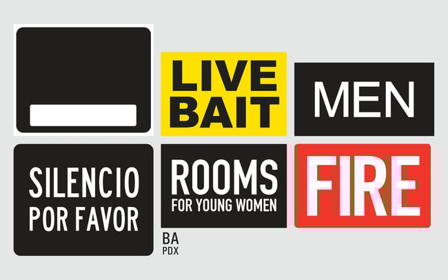 BA PDX POSTCARD/SIGN COLLECTION 2021