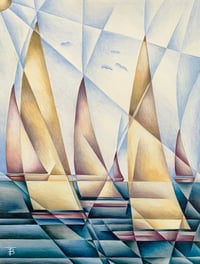 Image 1 of The Elegant Flotilla Canvas Print