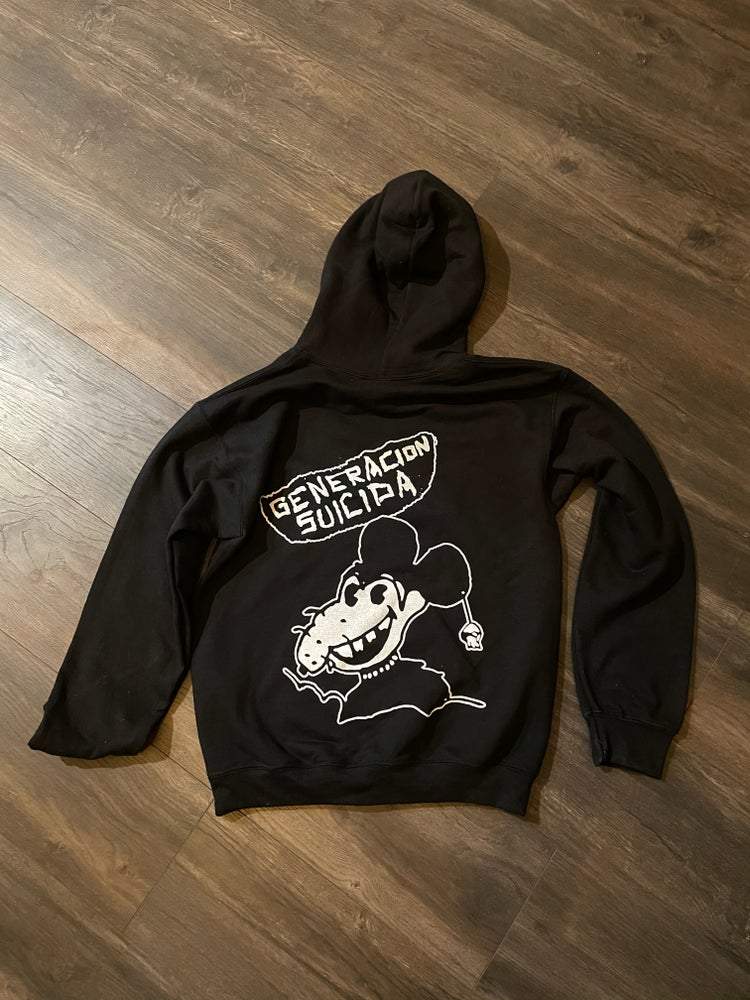  Generacion Suicida - Black Rat Hoodie (double sided)