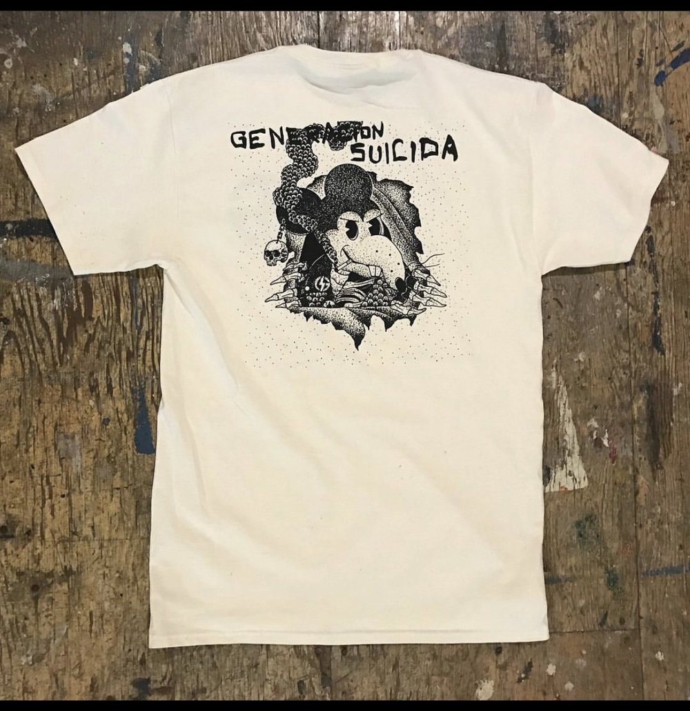 GENERACION SUICIDA - Smoking Rat Shirt (double sided)