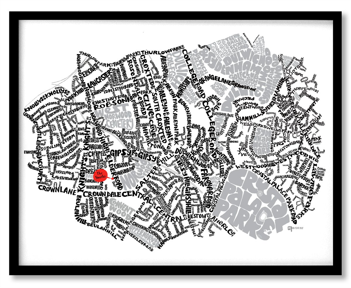 Image of West Norwood - West Dulwich - Gipsy Hill - London Type map