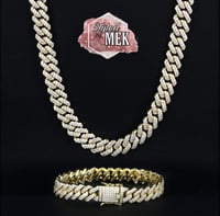 Image 1 of 12mm Cuban Miami Chain