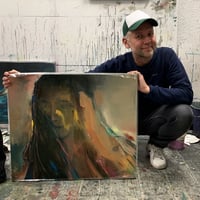 Image 5 of Painting / maleri / "Et øjeblik I" / 60x70 cm