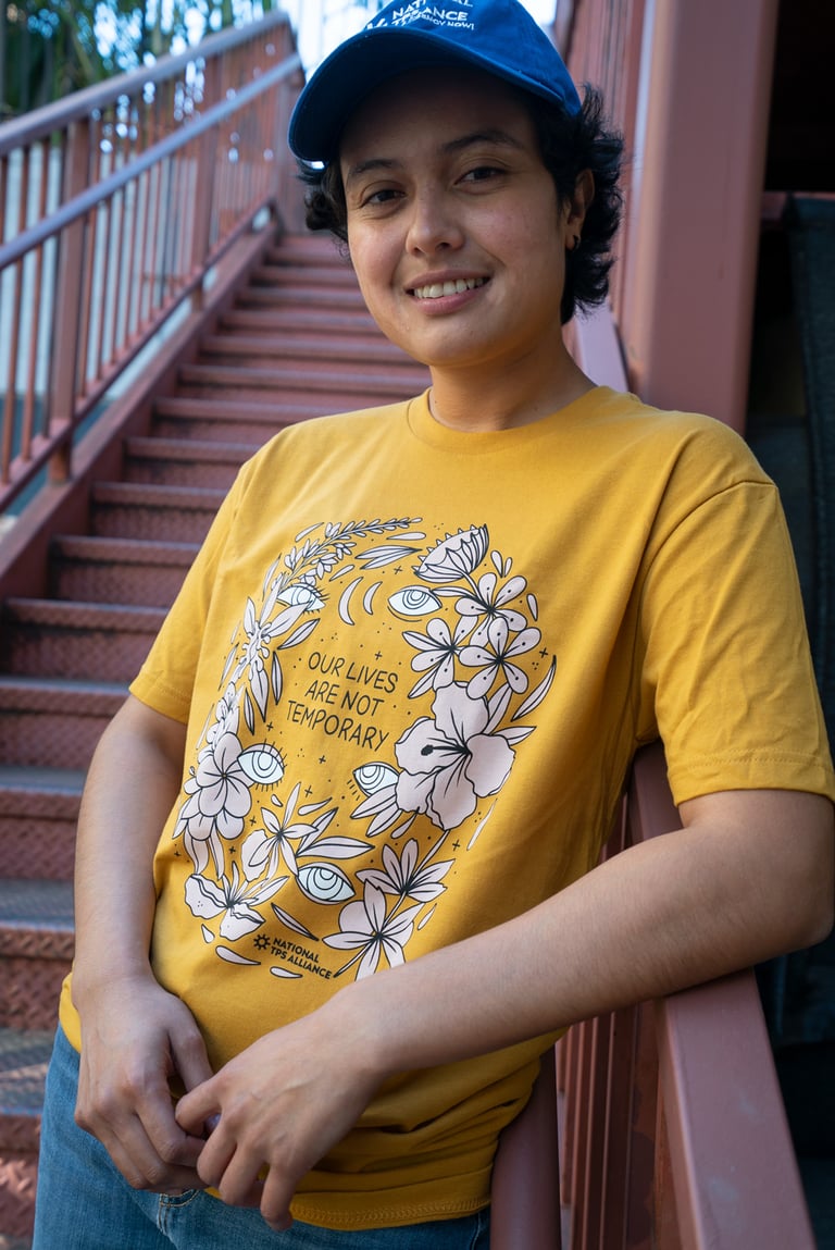 "Our Lives Are Not Temporary" Gold T-Shirt by the Cosmic Feminist