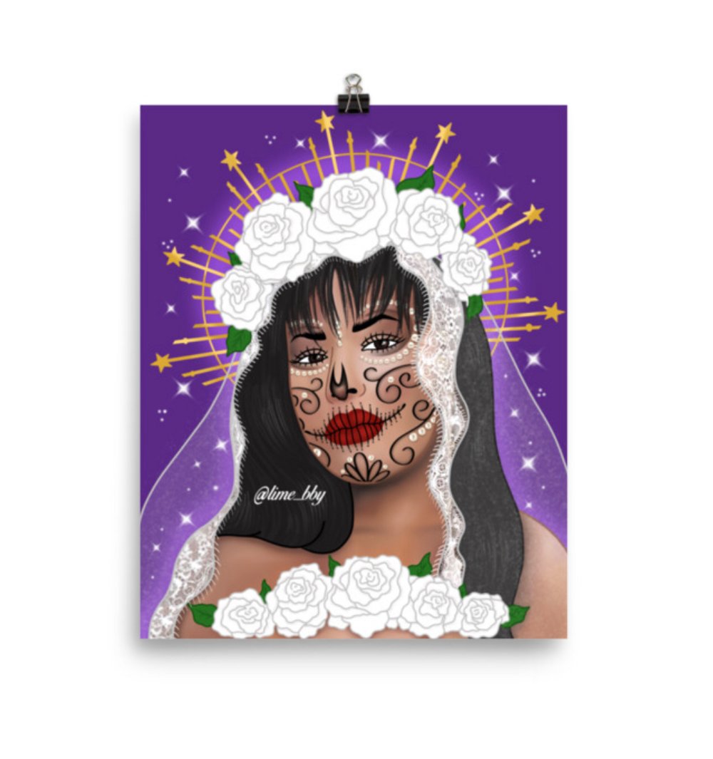 Image of Selena Dia de los Muertos Art Print