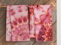 Image 1 of Ice-dyed Tea Towel Set in Red Sangria