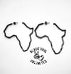  Black Africa Map (Outline) Earrings