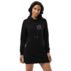 Grey Pastel "Signature" Embroidered Hoodie Dress
