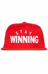 Stay Winning Red/White Snap Back Hat