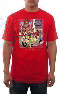 Stay Winning Scarface Cork Popper Gang Red Tee