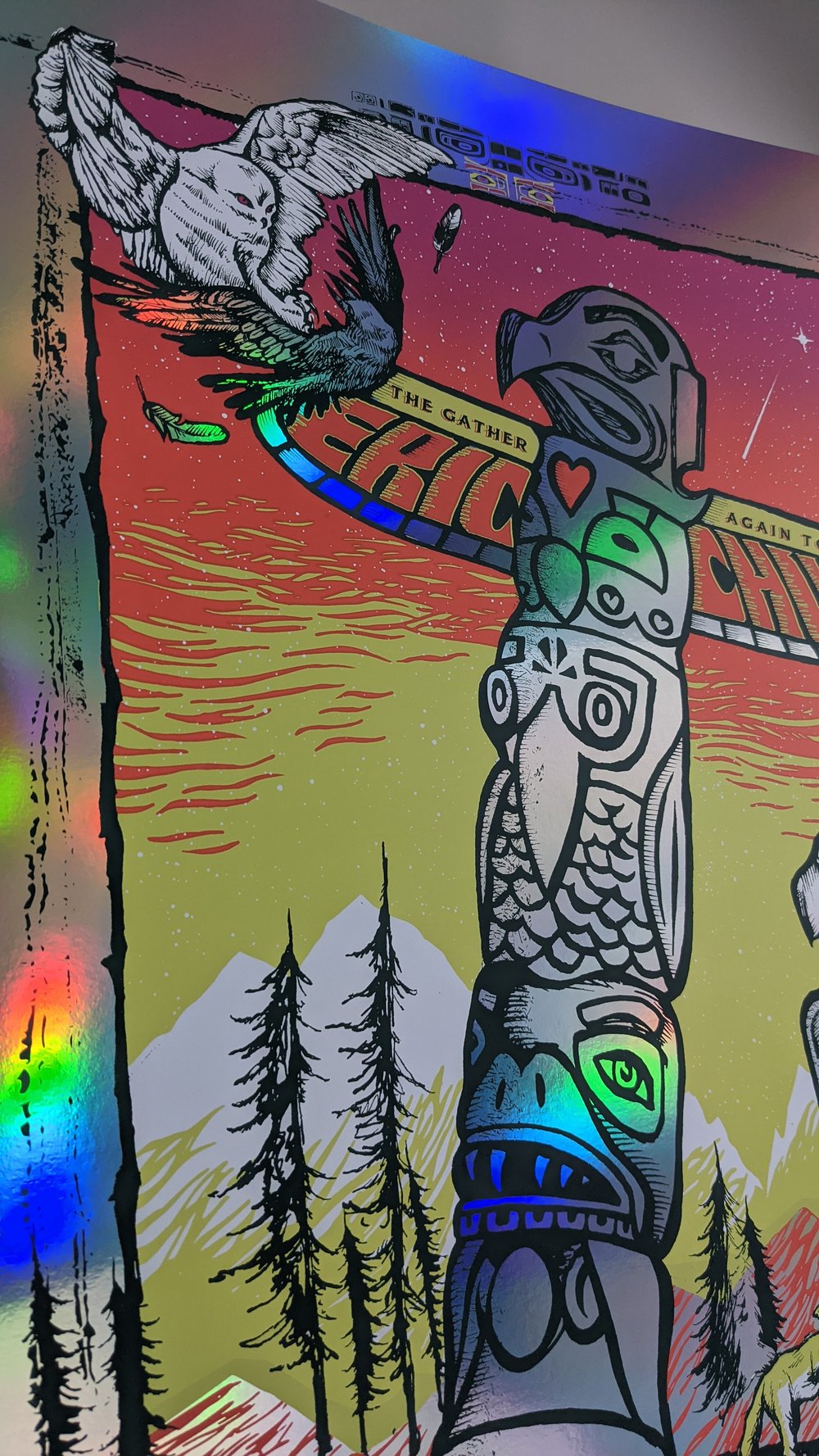 Eric Church, "Gather Again Tour". Vancouver, BC ** Rainbow Foil Variant **
