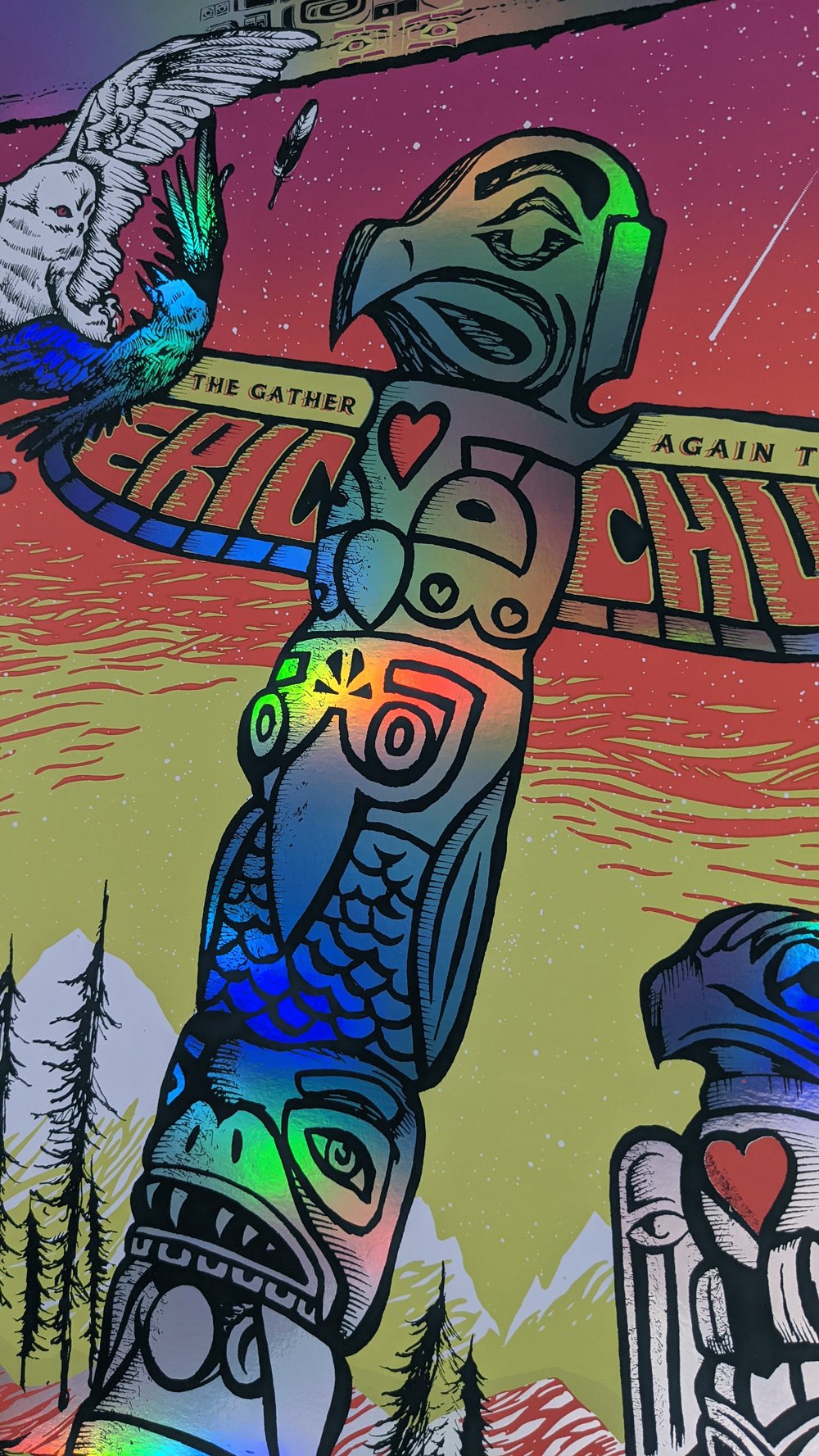 Eric Church, "Gather Again Tour". Vancouver, BC ** Rainbow Foil Variant **