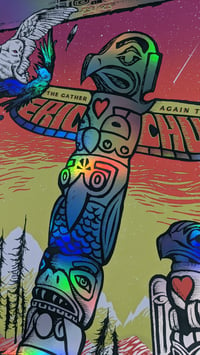 Image 4 of Eric Church, "Gather Again Tour". Vancouver, BC  ** Rainbow Foil Variant **