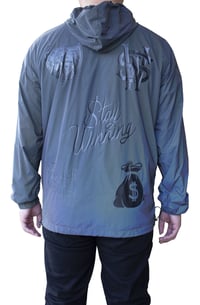 Image 4 of Stay Winning Gray 3M Windbreaker Zip-Up Jacket