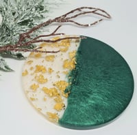 Image 2 of Festive Gold Leaf Coasters