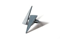 Image 2 of ORIGAMI Ring - Silver or OX.