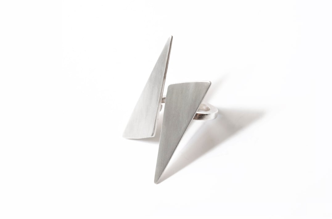 アクセサリー go en Origami ring silver #14 Sterling Silver | Origami Ring - Lotus Fun