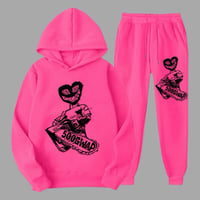 Mizzle Chainsaw Jogger Set(Hot Pink/Blk)