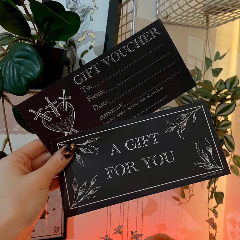 Tattoo Gift Voucher (Please read T&C before purchasing)
