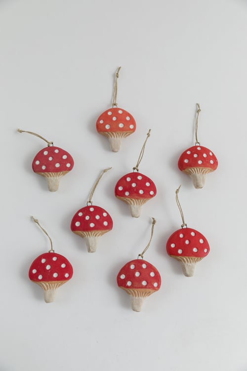Image of Red Mushroom Ornament
