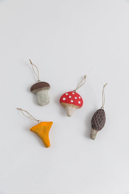 Image of Morel Mushroom Ornament