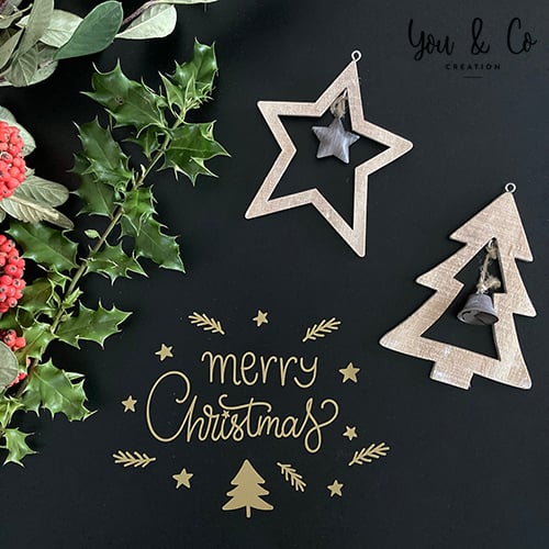 Image of Sticker "merry Christmas" version 2