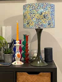 Image of Lush & Wild Cheetah Flowers Blue/Green