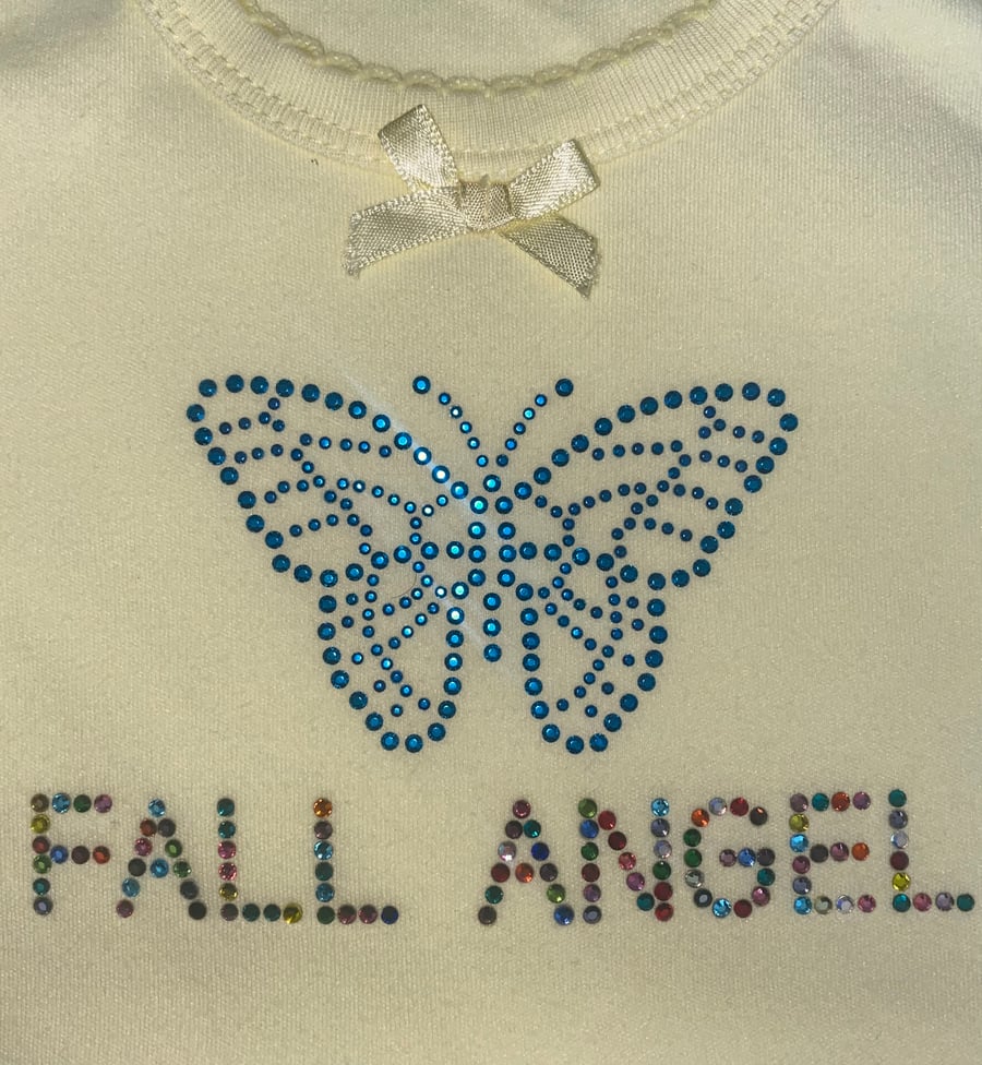 Image of Fall Angel Butterfly Tank Top Yellow pre order 🦋
