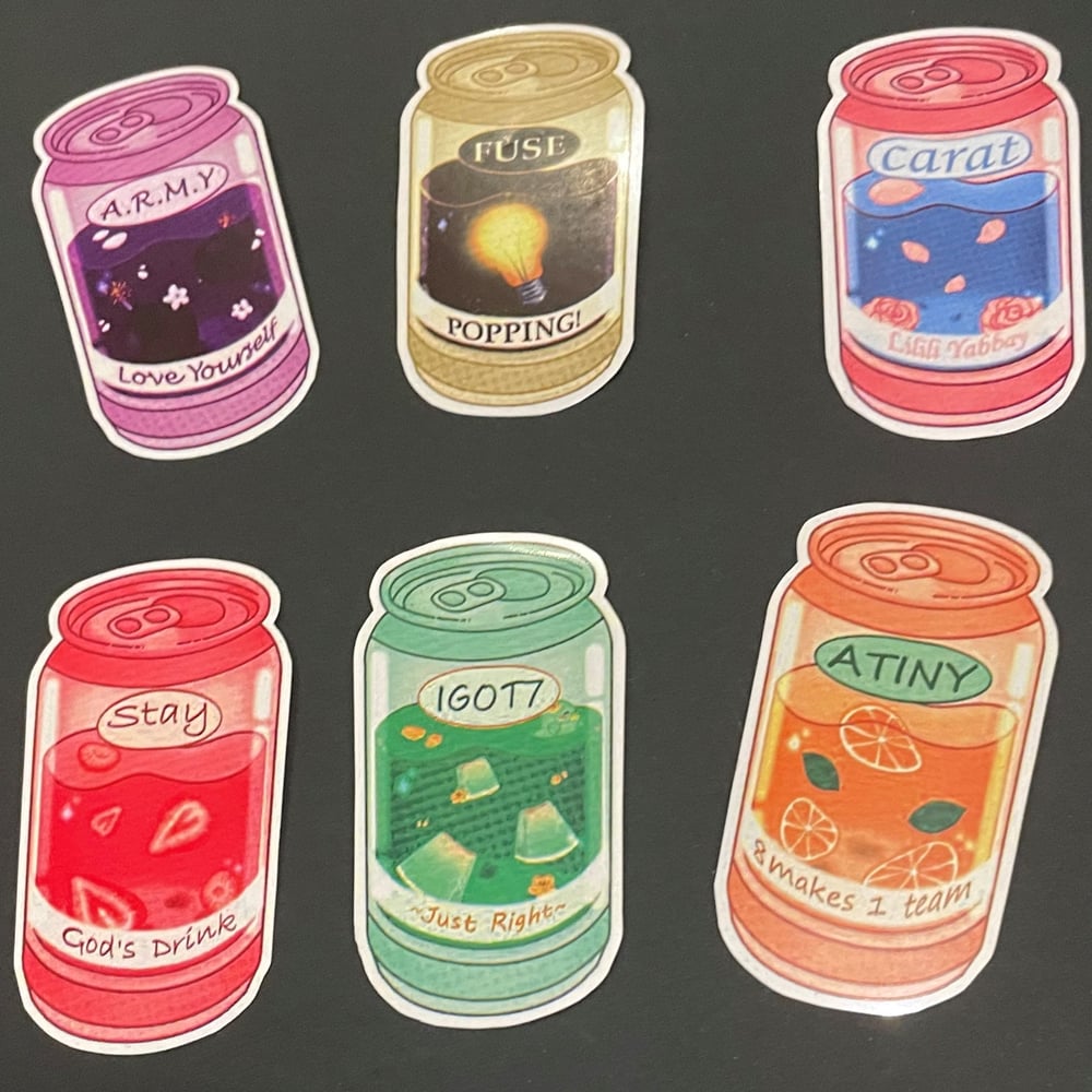 Image of FANDOM SODA CAN STICKERS