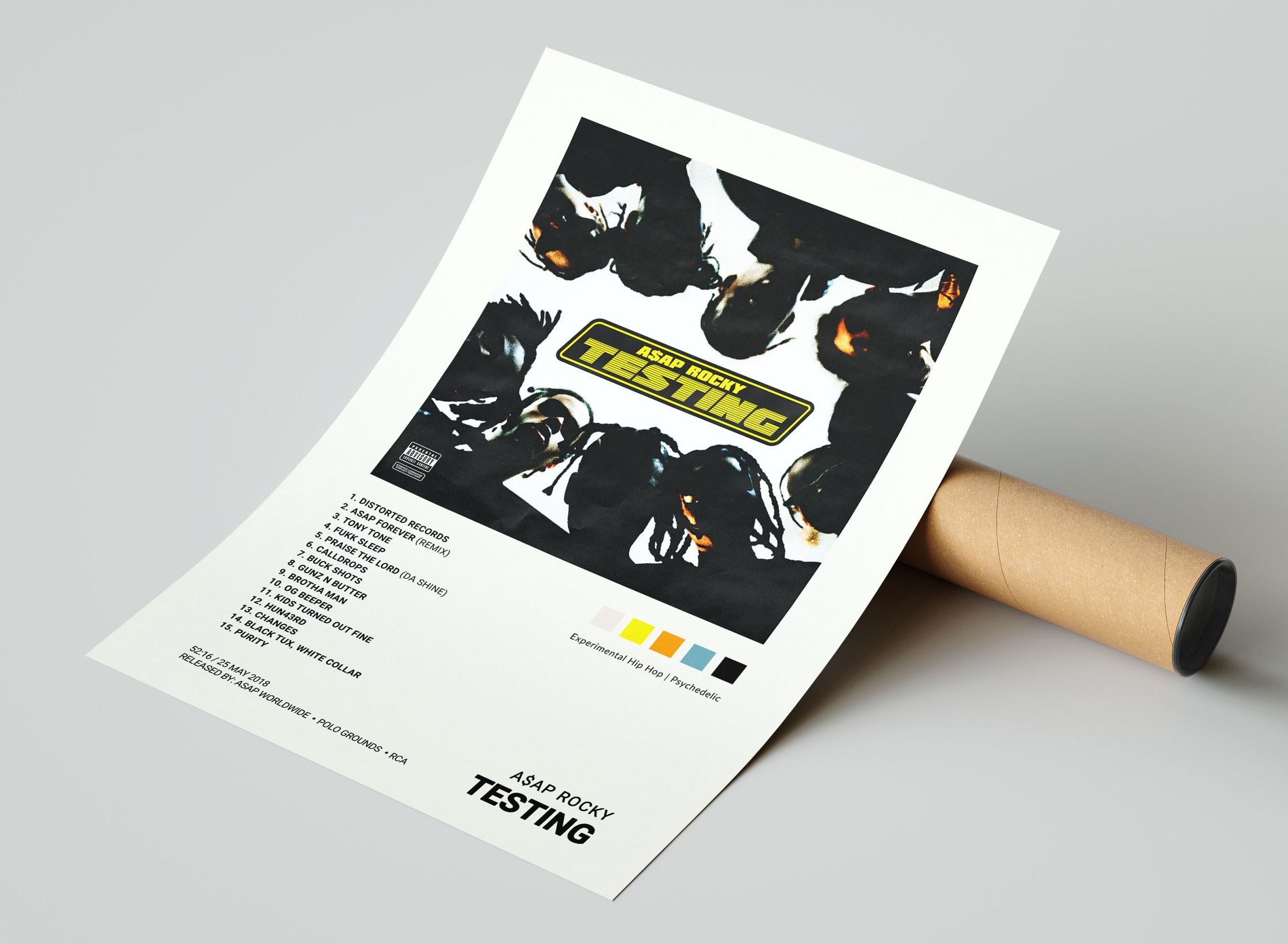 ASAP Rocky - Testing Album Cover Poster | Architeg Prints