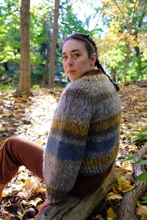 Image of Tofino Mohair Cardigan (One of a Kind- shown in mocha colourway, more colours)