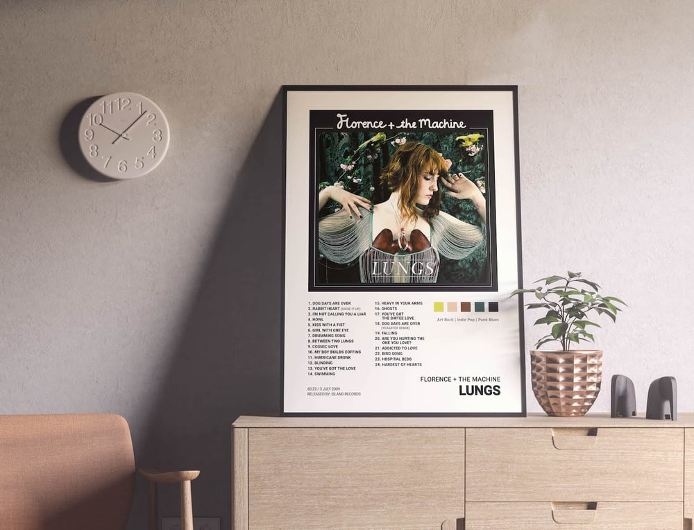 Florence and the Machine - Lungs Album Cover Poster (Deluxe Edition)