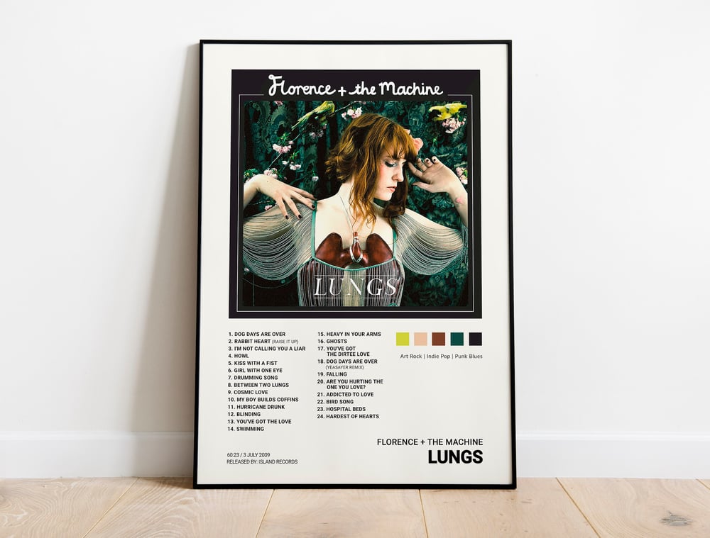 Florence and the Machine - Lungs Album Cover Poster (Deluxe Edition)